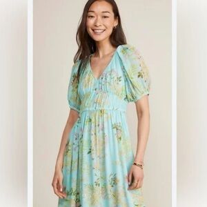 Vineyard Vines Floral Maxi Dress - Green and Purple